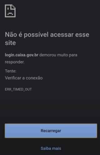 nao e possivel acessar esse site login caixa.gov.br