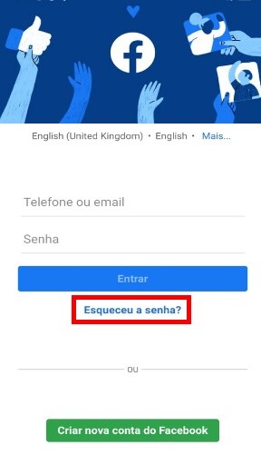 Como recuperar a senha do Facebook sem Email e número de celular